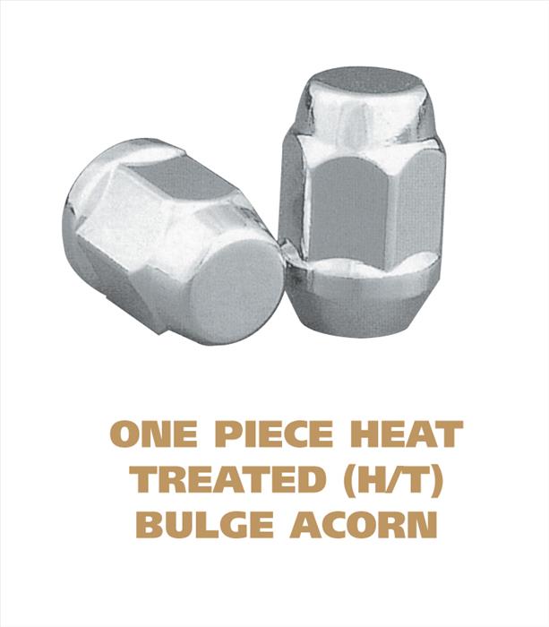 Heat Treated One Piece Acorn Chrome Plated